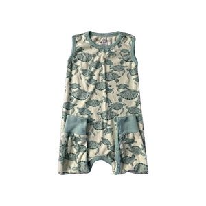 Cat & Dogma Boys green | Turtles Romper size: 18-24 months